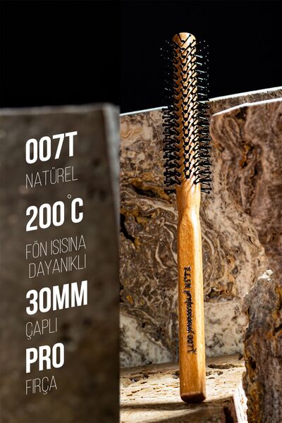 ELSA Επαγγελματική 007 λεπτή φυσική βούρτσα μαλλιών για άνδρες