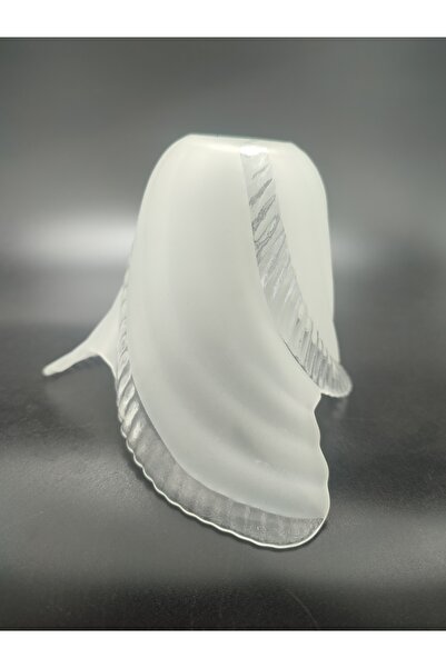 KUĞULU Avize Camı. 3.kanatlı (ŞEFFAF - MAT RENKTE)mum Ampule Göre (E.14)