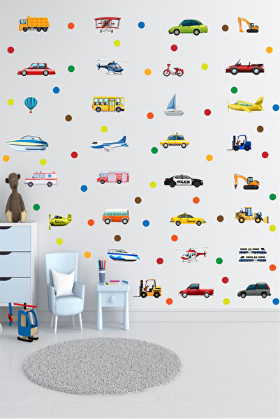 Ayza Tasarım Set de autocolante de perete cu tematică pentru camera copiilor,...