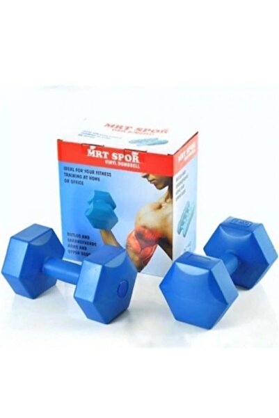 MRT SPORT Fitness Spor Dumbell Ağırlık Seti 1 Kg Köşeli Plastik