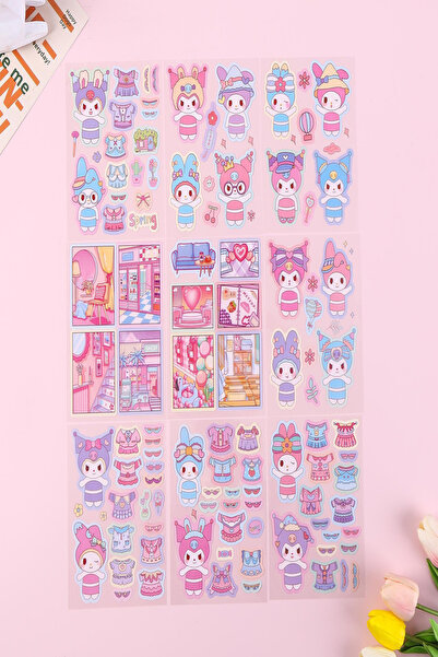 Bold Grup Transparent Kuromi Sticker Set - 1 Pack (350 Pieces)