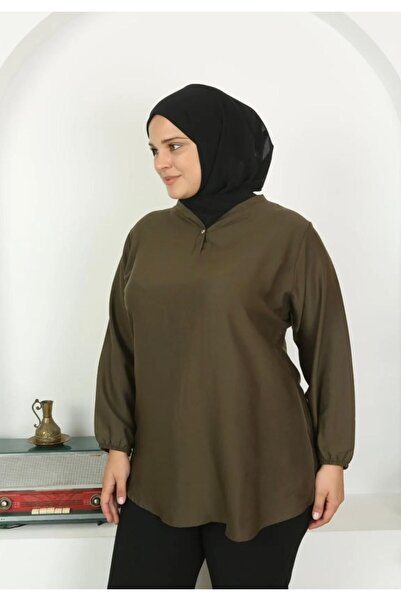 volkitolki Comfortable Cut Woven Tunic - Viscose Cotton Fabric