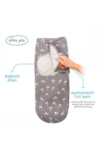 Sevi Bebe New Season Colorful Patterned 100% Cotton Swaddle