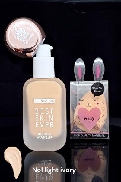 wonderway Porselen Fondöten - Yoğun Kapatıcı Etkili- Sünger Hediyesi ile