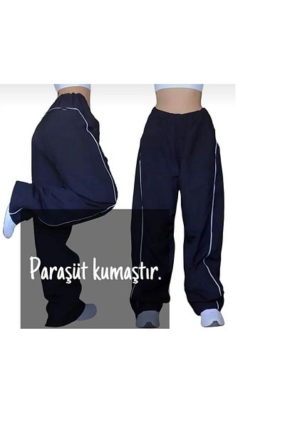 DEEFWEAR Y2k Black KnittEd TrousErs-swEatpants SEt