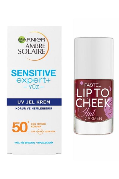 Pastel Carmen+Garnier Ambre Solaire Sensitive Expert Lip To Cheek Tint 01 - Sunscreen Gel Cream 50ml