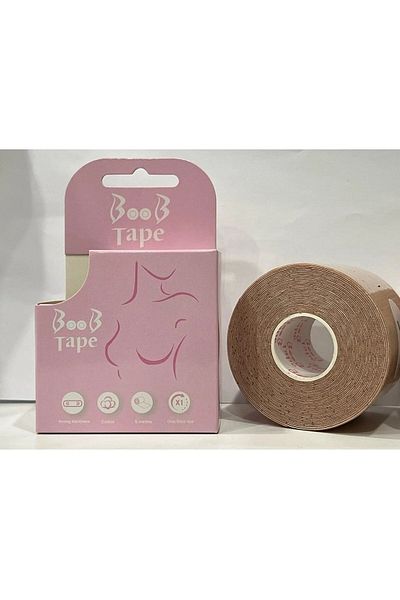 BOOB TAPE Skin Colour Lifter and Styling Tape - 3 Pieces, 5 Cm x 5 M