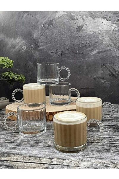 Kapris Boncuk Kulplu Bardak 6 Lı 325 ml