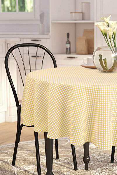 Soft Kare Pötikare Yuvarlak Masa Örtüsü