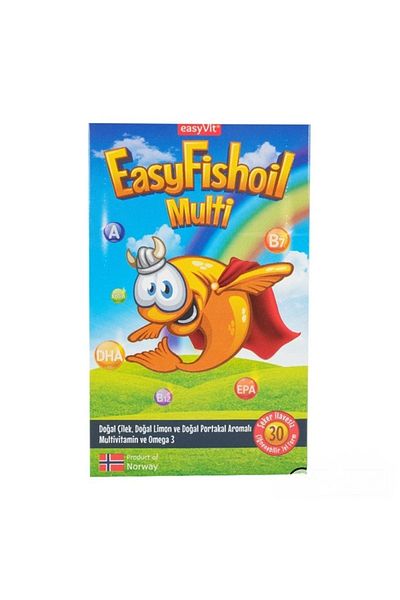 EASYVİT Easyfish Oil Multibiota Omega 3 30 Tablets