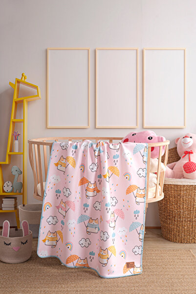 MirCotton Polar Baskılı Bebek Battaniyesi 85x110cm
