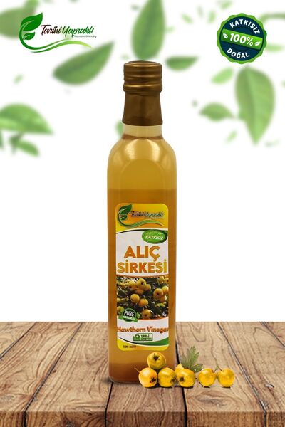 TARİHİ YAPRAKLI Katkısız Doğal Fermente Alıç Sirkesi