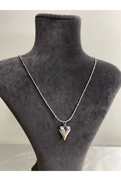 Çelik قلادة قلب من الفولاذ