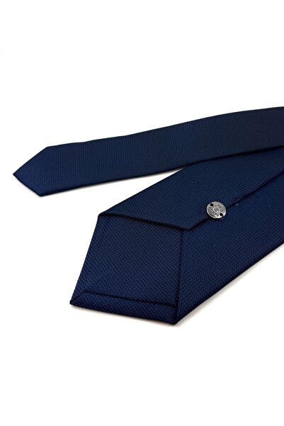 Kravatkolik Синій класичний краватка з візерунком Kk11042