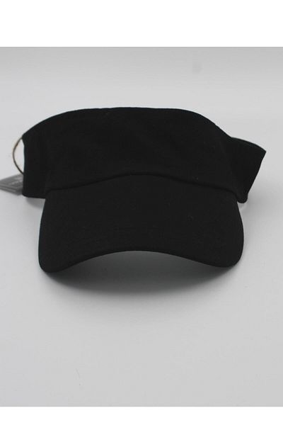 şapkadan Unisex UV Protective Visor Cap Visor Tennis Hat Black