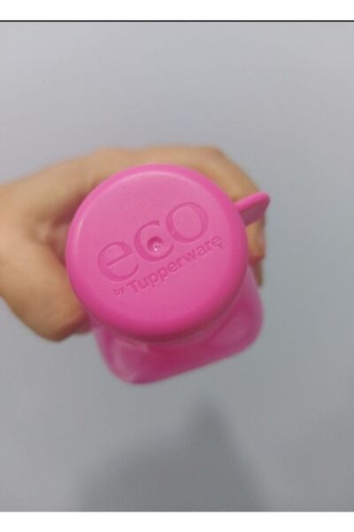 Tupperware Eko Şişe Kare Pembe 500ml
