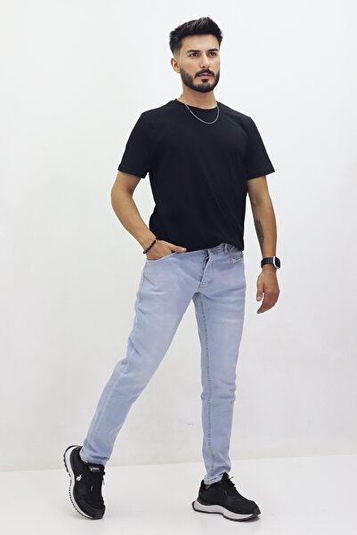 GZT TEKSTİL Ανδρικό τζιν παντελόνι υψηλής ποιότητας - στενό πόδι, κανονική μέση (7456)