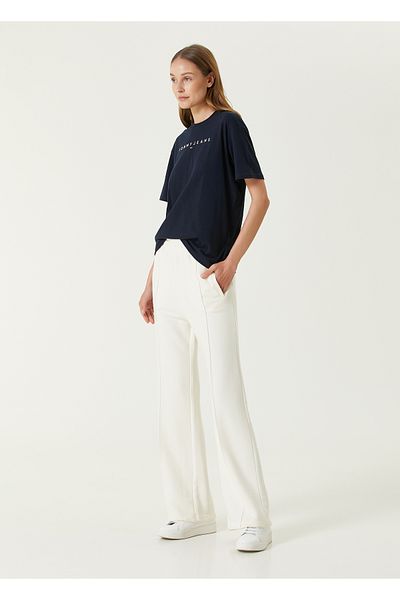 Tommy Jeans Size S Blue Logo Embroidered T-shirt