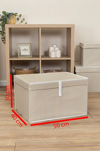 Emofom 50x40x30 CM Maxi чанта за съхранение - сгъваема кутия, органайзер под основата, чанта за дрехи с възглавница