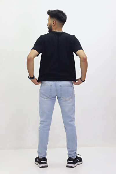 GZT TEKSTİL Ανδρικό τζιν παντελόνι υψηλής ποιότητας - στενό πόδι, κανονική μέση (7456)