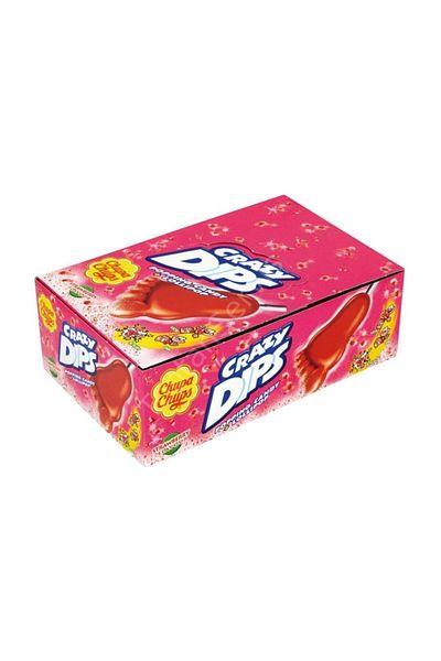 Chupa Chups Crazy Dips Strawberry 24 Pieces of 16 g