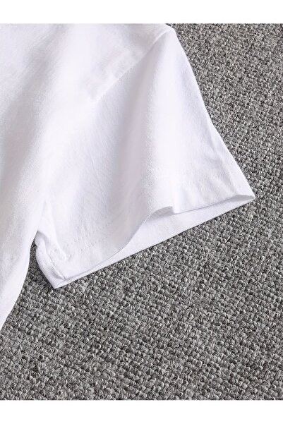 Let's Wear Παιδικό μπλουζάκι Unisex με στάμπα Alphabet - Crew Neck