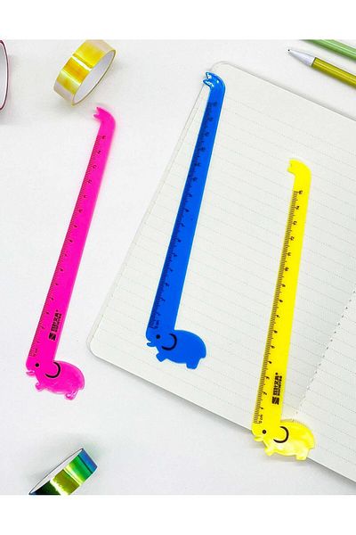 Kağıt Gemi Dükkan Pink Elephant Ruler