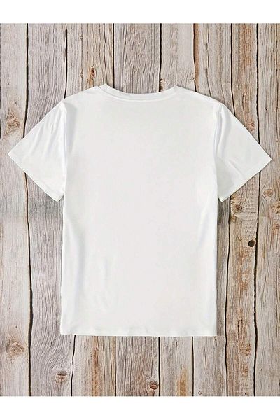 Let's Wear Μπλουζάκι Premium με στάμπα Paris με γιακά ποδηλάτου