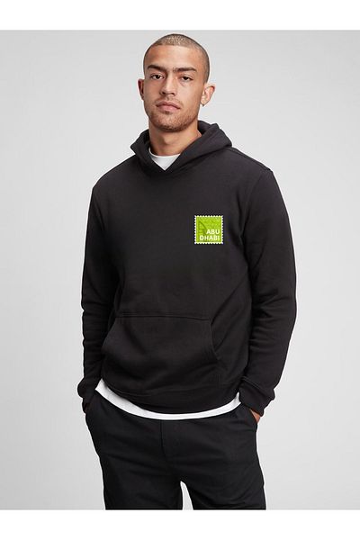 Let's Wear Суичър с качулка с щампи унисекс