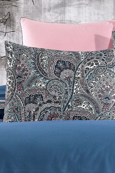 Minelya Home Collection Set cuvertură de pilota dublă pastel - 6 bucăți, 100% bumbac, cearșaf de pat