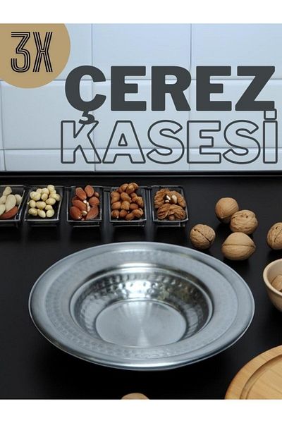 YUNUSOĞLU HOME Stainless Steel 3-Piece Round Cookie Set