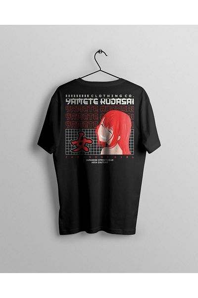 Let's Wear Ανδρικό T-Shirt Premium - Yamete Kutasai με στάμπα, λαιμόκοψη