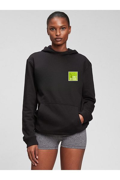 Let's Wear Суичър с качулка с щампи унисекс