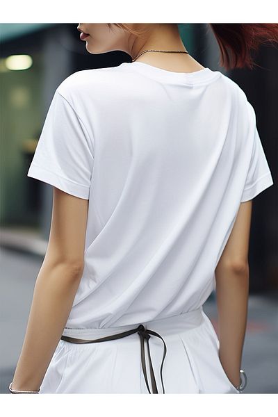 Let's Wear Unisex Επιλέξτε μπλουζάκι Premium με στάμπα με λαιμόκοψη