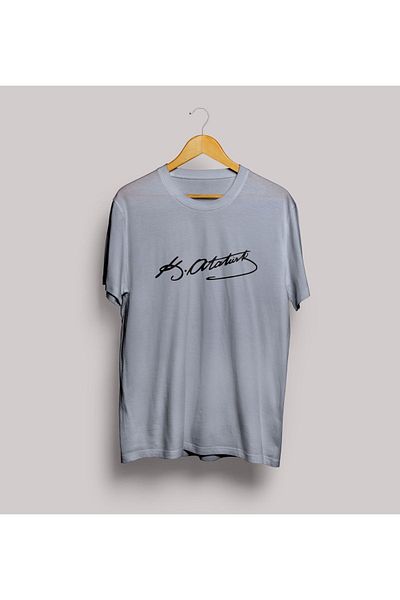 Let's Wear Μπλουζάκι με στάμπα Atatürk Signature Oversize Design