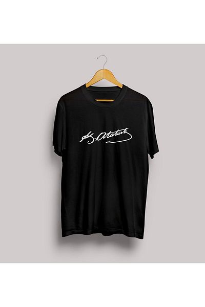Let's Wear Μπλουζάκι με στάμπα Atatürk Signature Oversize Design