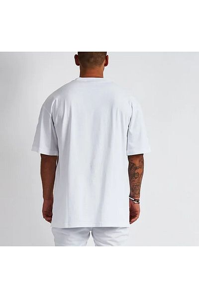 Let's Wear Unisex Oversize Λευκό Tshirt