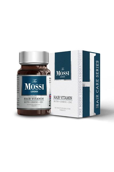 The Mossi London Hair Vitamin 120 Tablets Mouth Dissolving Hair Vitamin Four Pack
