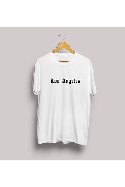 Let's Wear Μπλουζάκι με στάμπα Los Angeles Oversize Design