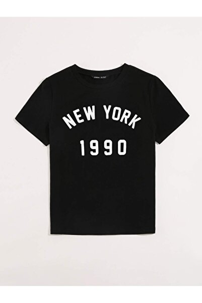Let's Wear 100% Cotton Crew neck new york printed tshirt