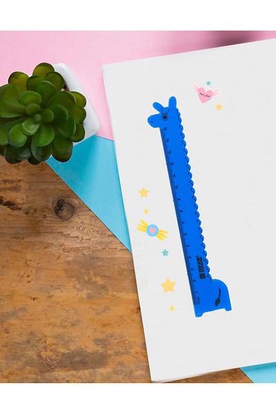 Kağıt Gemi Dükkan Blue Lama Ruler