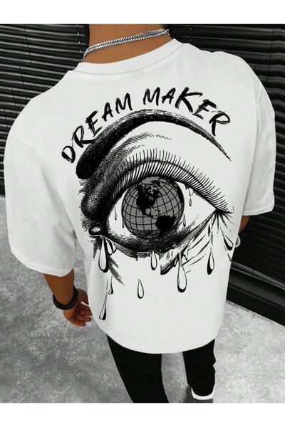 NoVibe Dream Maker Printed Unisex T-shirt με κοντό μανίκι - 100% βαμβάκι