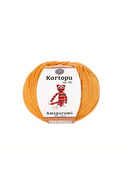 Kartopu Mustard K355 50 Gr Amigurumi Βαμβακερό Παιχνίδι Punch Punch Πλεκτό νήμα
