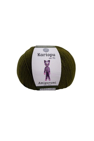 Kartopu Amigurumi Cotton Toy Punch Knitting Yarn Khaki K409 50 Gr