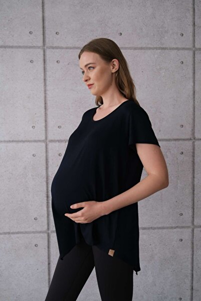 SARE ERKMEN Navy Blue Maternity Blouse