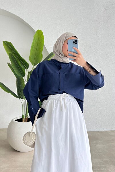 My Blog Fehér vászonszoknya állítható zsinórral