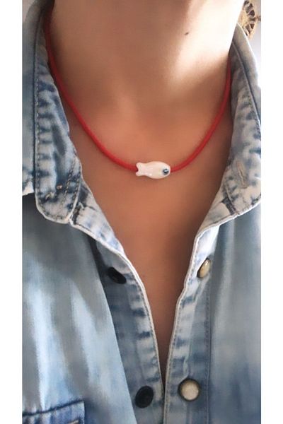 by özllem Glass Fish Necklace