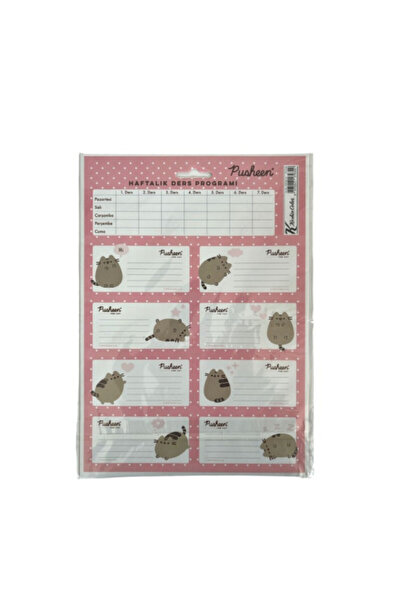KESKİN COLOR Pusheen Ders Programlı Etiket 3 Lü 220130-10