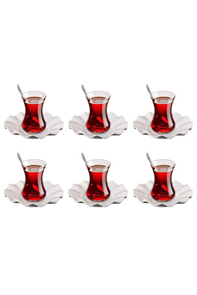 Bahar Porselen Çay Tabağı 6’lı