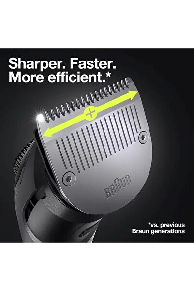 Braun Beard Trimmer AutoSense, 39 Length Precision Dial, 7 Tools, Lifetime Sharp ProBlades - BT7350